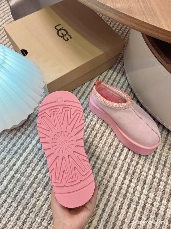 UGG Tazz Platform Wool Slippers - MJ00230