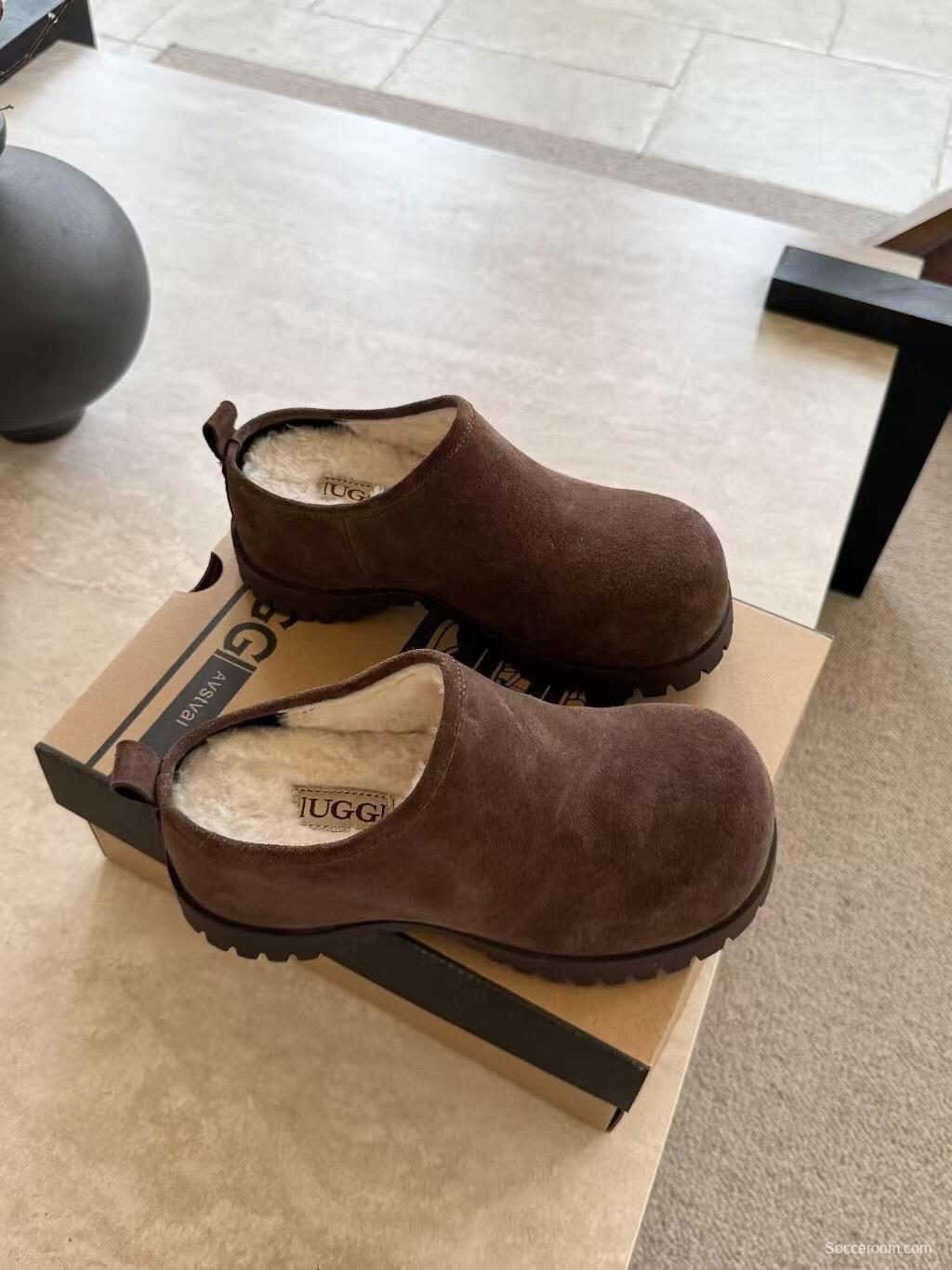 Ugg 2025/SS Potato Wool Slippers with Inner Height Increase - KFY00240