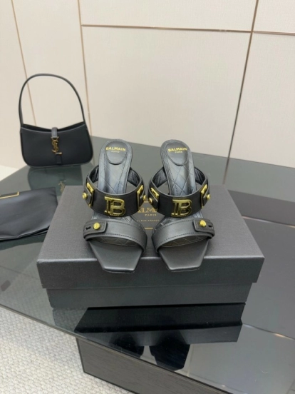 Balmain Metal Heel High Heel Sandals - KFY00320