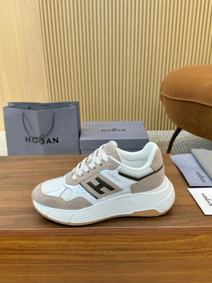 Hogan H-STRIPES Series Couple High Platform Chunky Dad Shoes Casual Sneakers - LY00370/LY00380