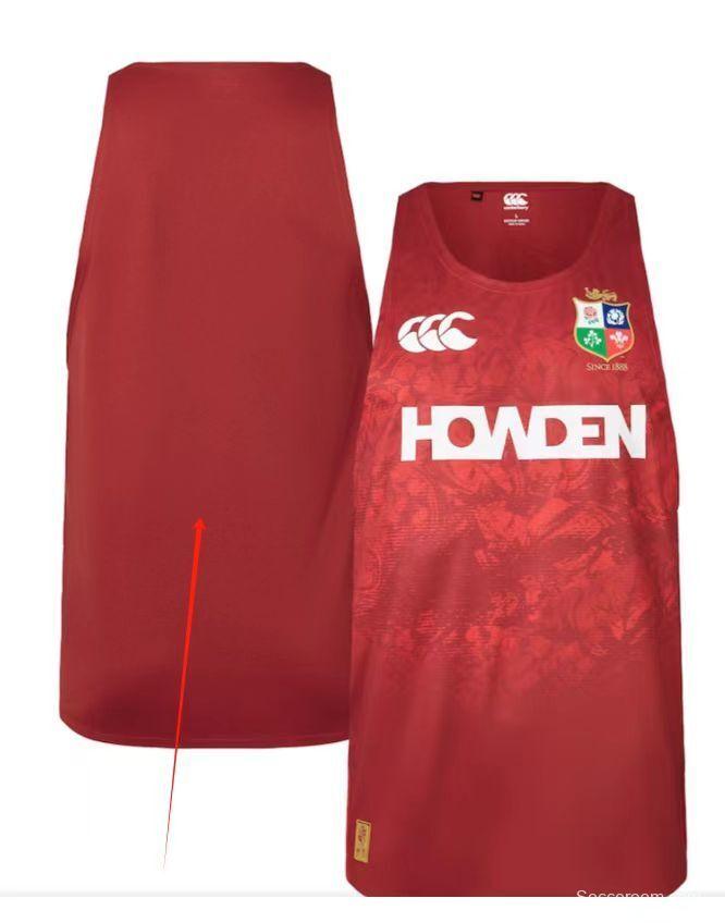 2025 British & Irish Lions Red with Pattern Singlet