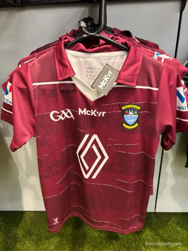 25/26 Westmeath GAA Maroon with Contour Lines Pattern Jersey