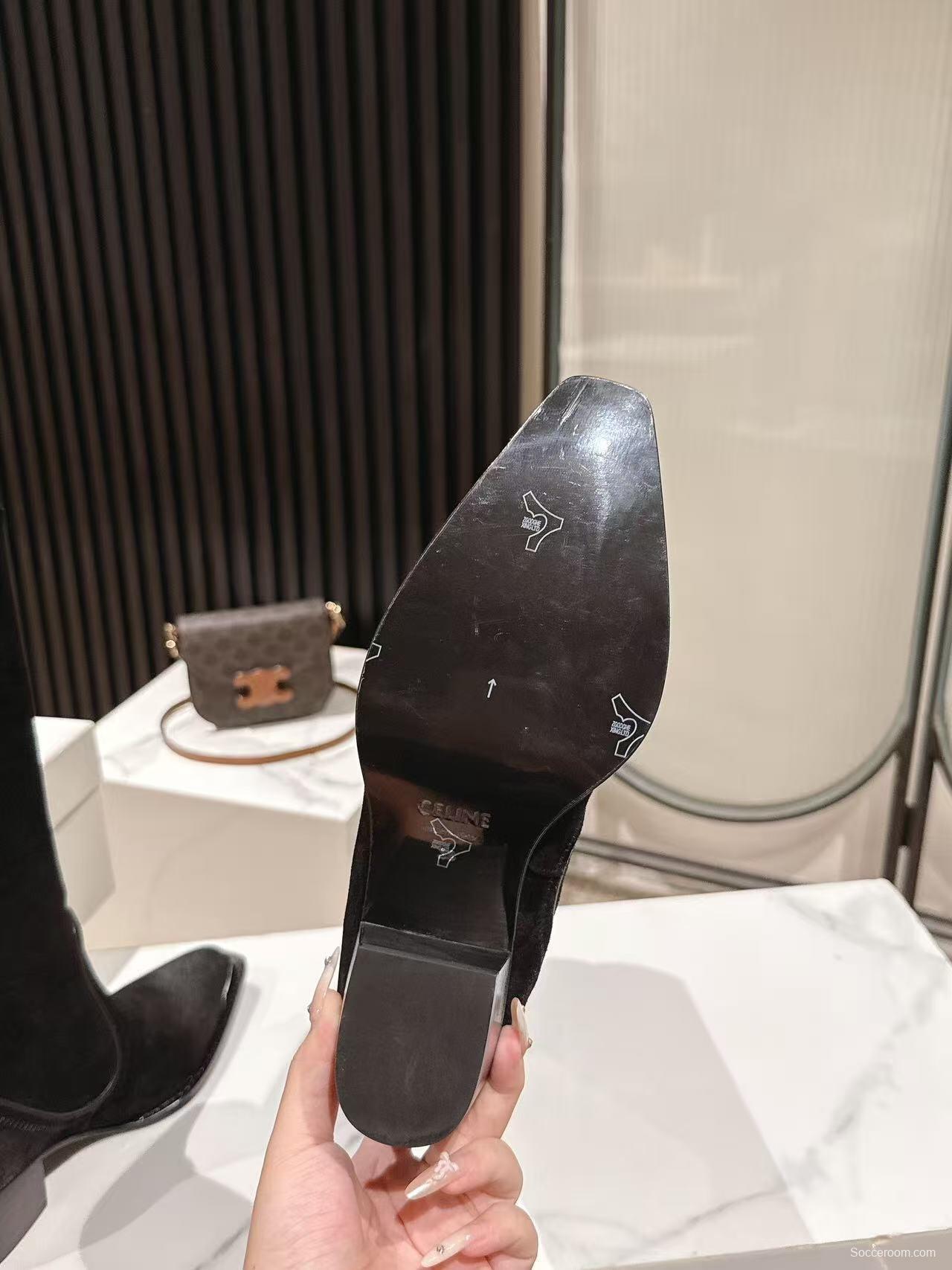 CELINE 2025 SS Fashion Boots with Arch of Triumph Logo - LY00500