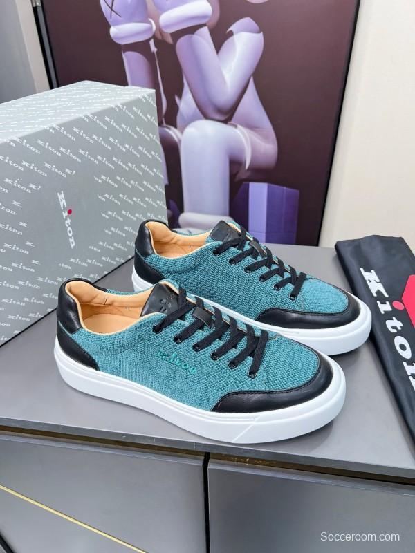 Kiton 2025/SS Tie-Detail Old Money Style Casual Men's Shoes - KFY00320