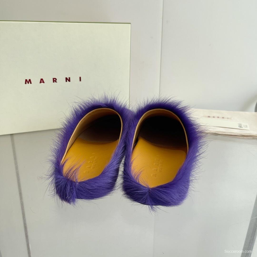 Marni 2025/SS Pony Hair Loafer Shoes - LY00