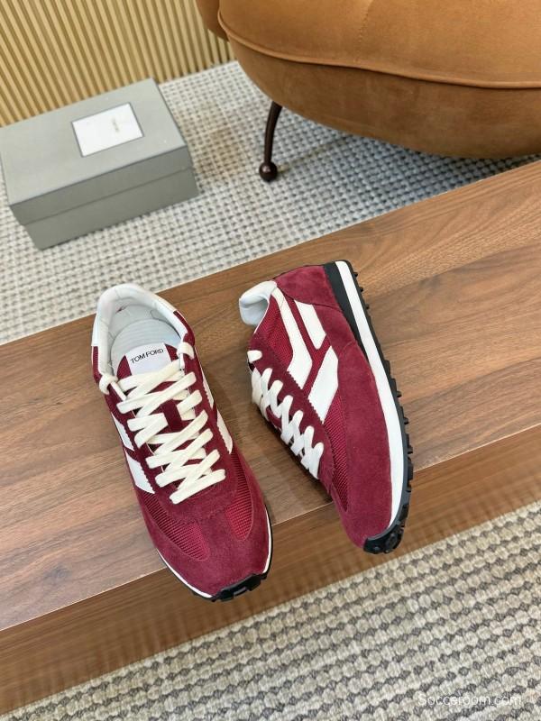 TOM FORD 2025 SS Fashion Casual Shoes with Classic Color Blocking and Cushioned Insole - AS00350