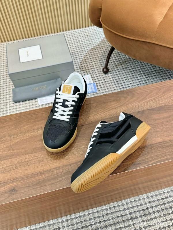 TOM FORD 2025 SS Casual Shoes with Classic Color Blocking and Imported Leather Insole - AS00350