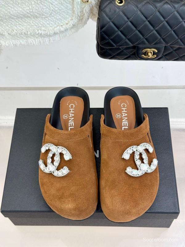 Chanel Classic CC Crystal Birkenstock Sandals - KFY00280