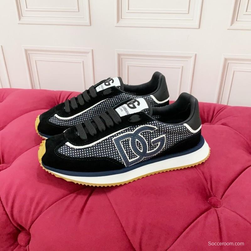 Dolce & Gabbana 2025 Spring Summer Collection Luxury Embroidered Logo Sneakers - AS00300