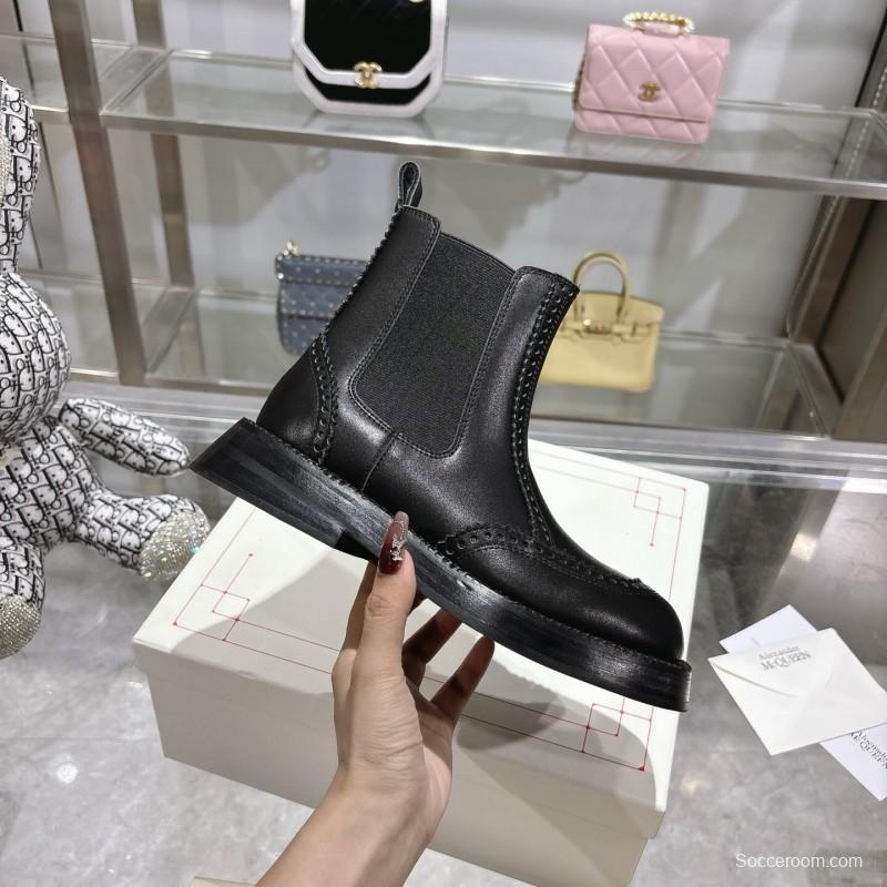 Alexander McQUEEN 2025 SS Retro Chelsea Ankle Boots - KFY00340/KFY00350