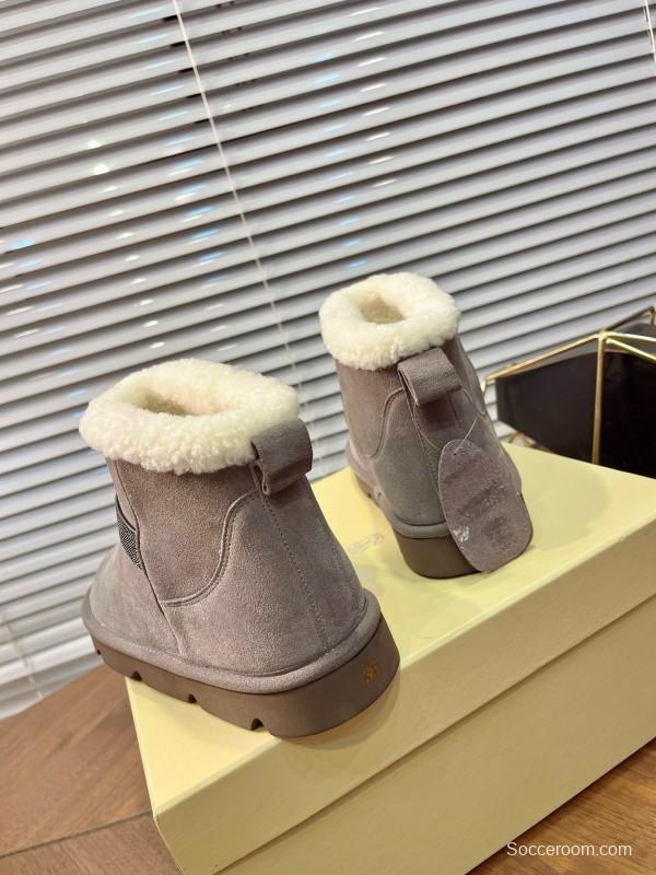 Brunello Cucinelli Winter New Snow Boots Sheepskin Buns Boots - AS00350