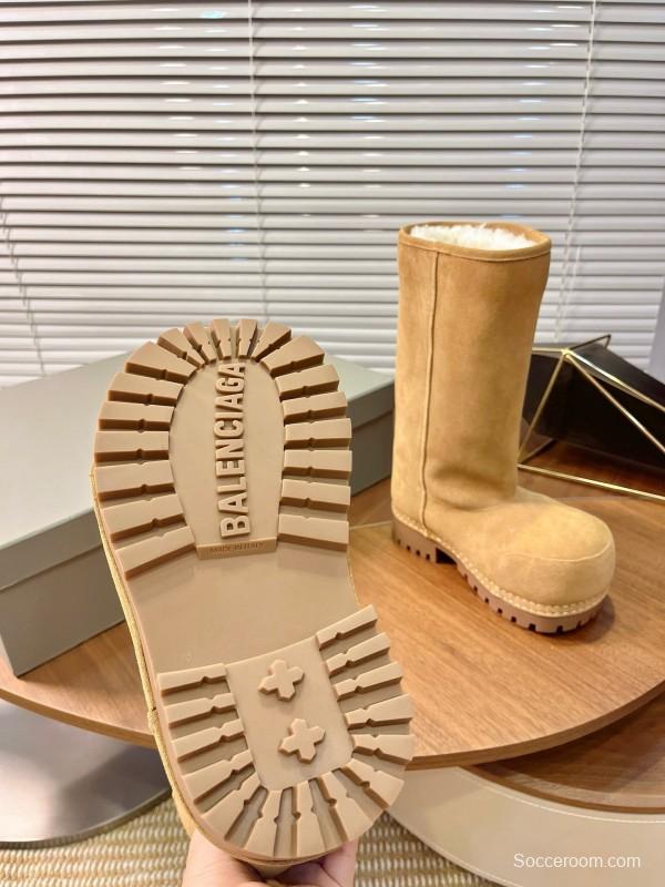 Balenciaga 2025 SS New Big Head High Heel Snow Boots - 2025SSBHB