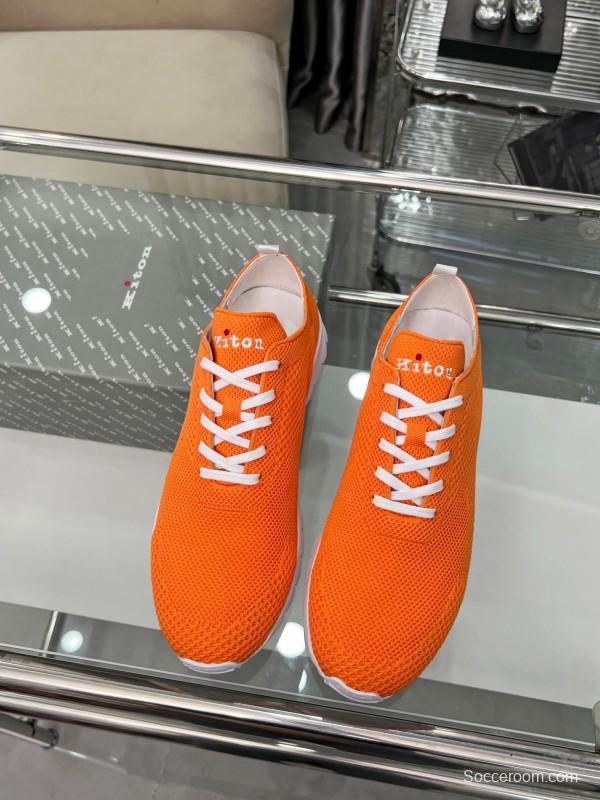 Kiton Four Seasons Classic Casual Knit Shoes - KFY00300