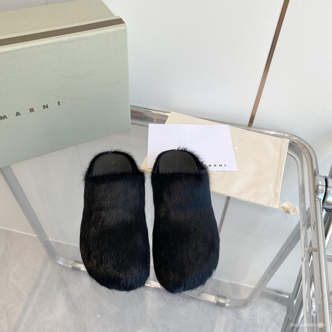 Marni 2025/SS Horsehair Loafer Shoes - LY00