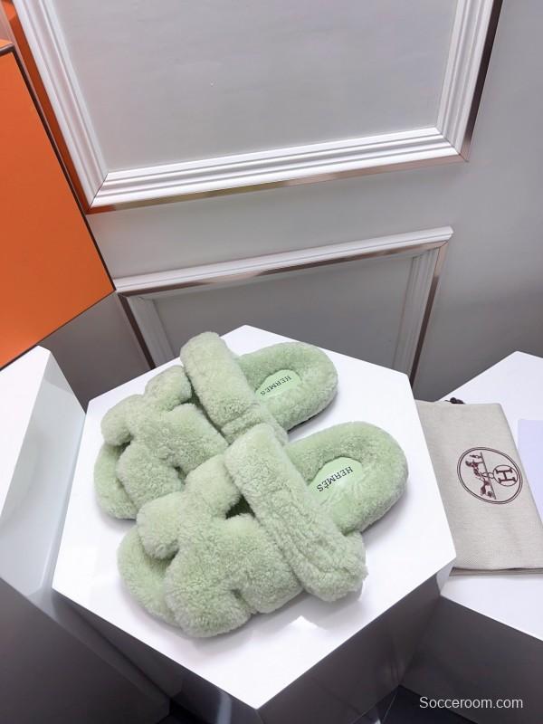 H ERLING Mao Slippers 2025 SS Collection Genuine Fur Comfort - LY00270