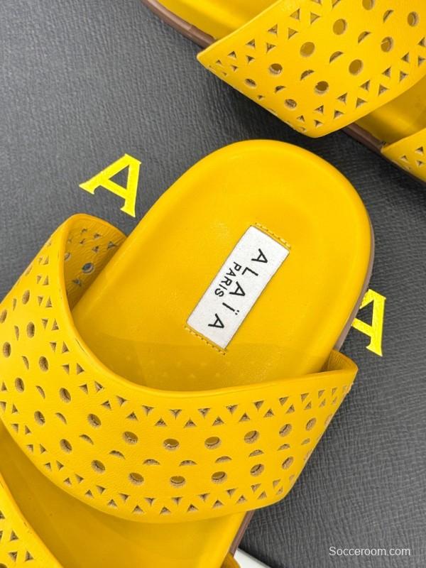 Alaia 2025 SS Hollow-Out Casual Sandals - KFY00260