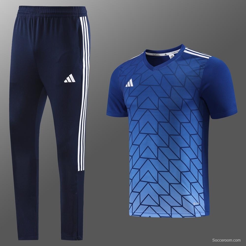 2025 Adidas Royal Blue Full Zipper Jacket+Long Pants