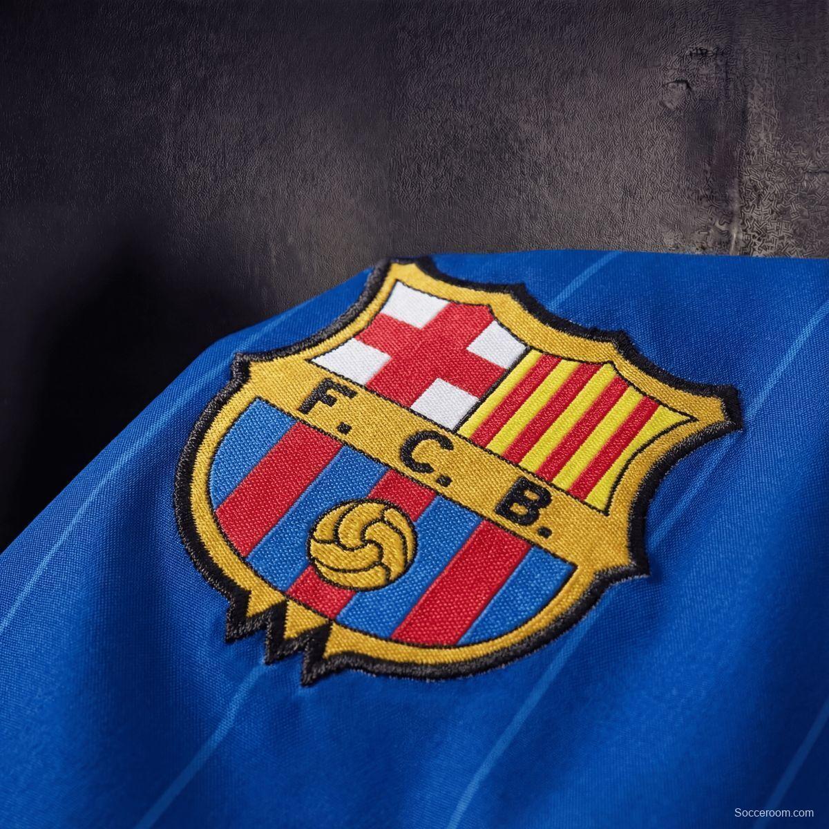 2026 Barcelona Blue Jacket Windbreaker