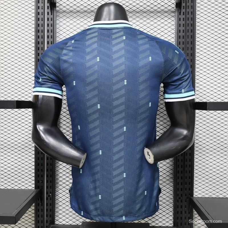 Player Version 2026 Germany  Navy Blue with Zigzag Pattern Away Jersey