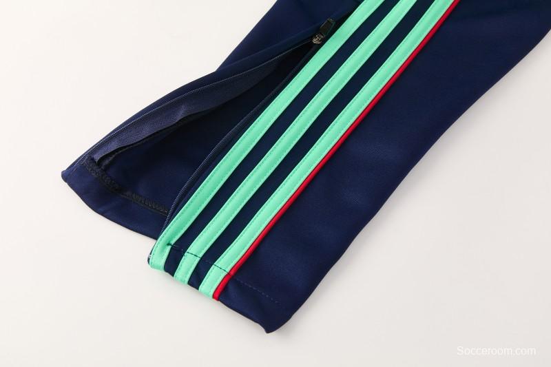 2026/27 Adidas Originals Navy Blue Full Zipper Jacket Tracksuit + Long Pants