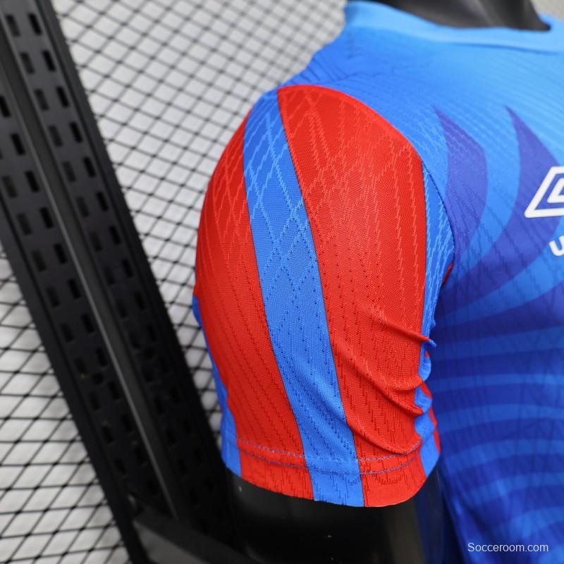 Player Version 26/27 DR Congo  Sky Blue & Red  Home Jersey