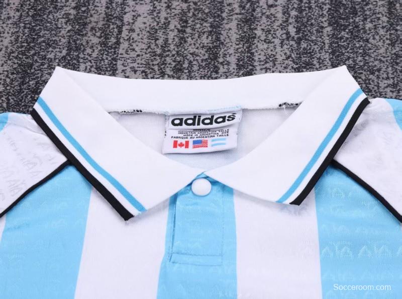 Retro Kids  96/97 Argentina Home Jacquard Jersey