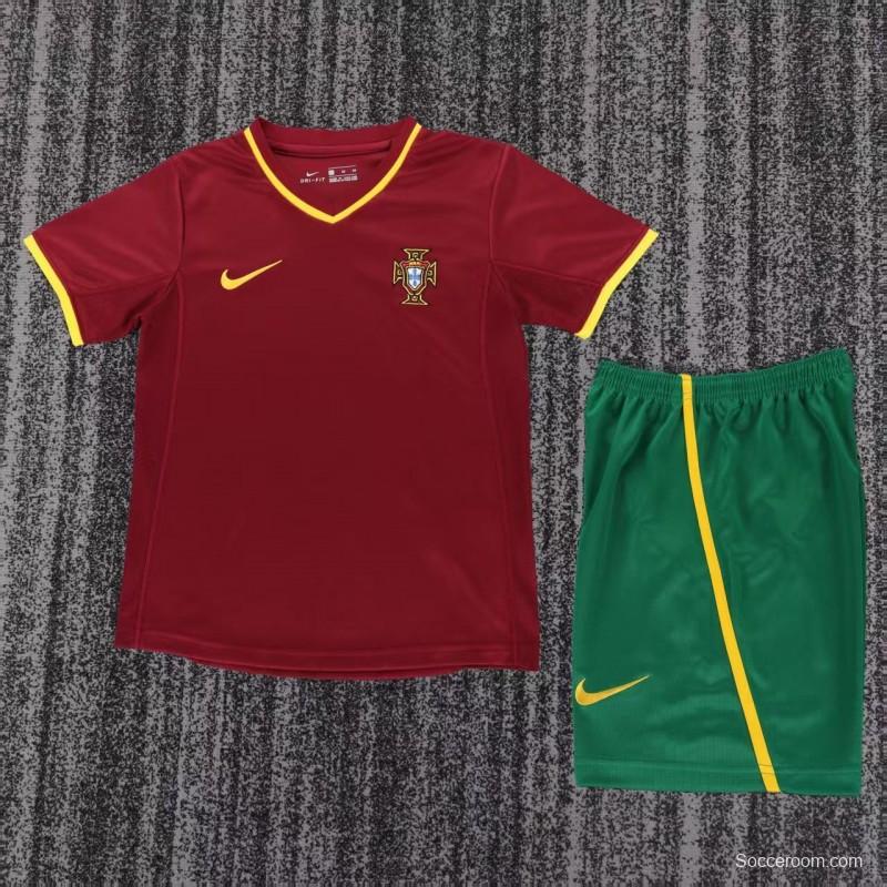 Retro Kids 2000 Portugal Home Jersey