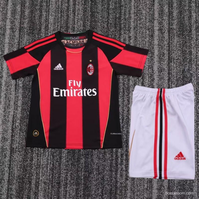 Retro 11/12 Kids AC Milan Home Jersey
