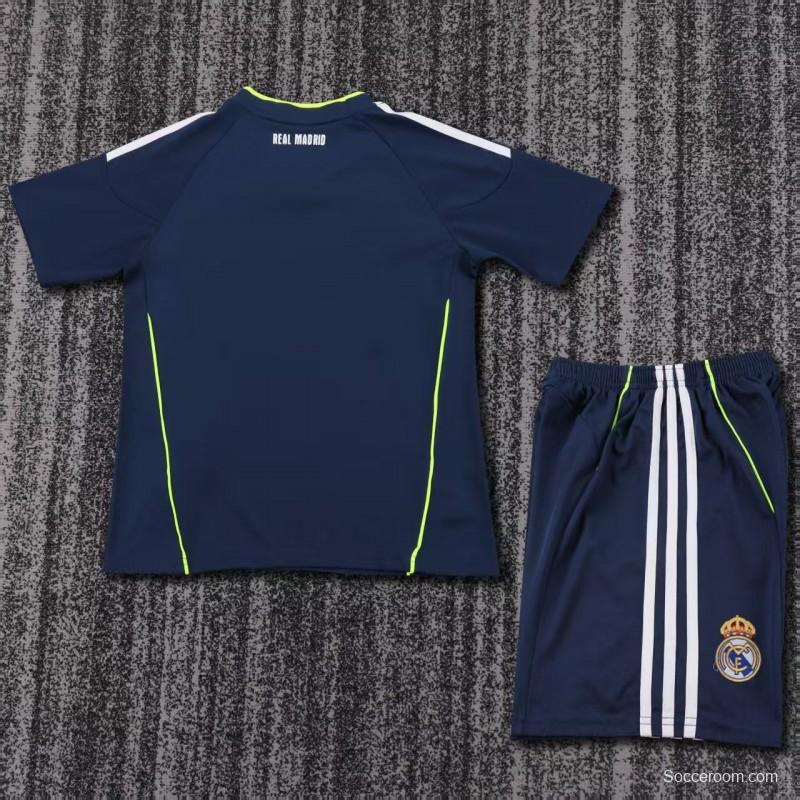 Retro Kids 10/11 Real Madrid Away Navy Jersey