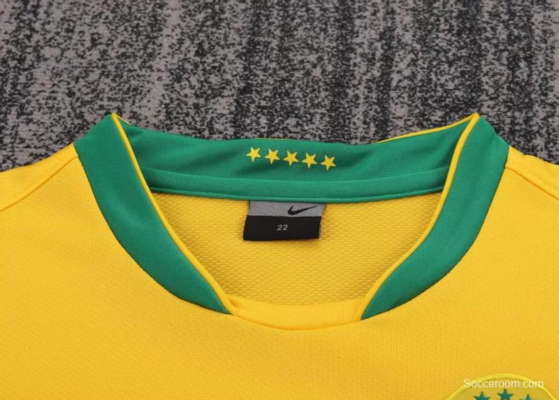 Retro 2006 Brazil Home Jersey