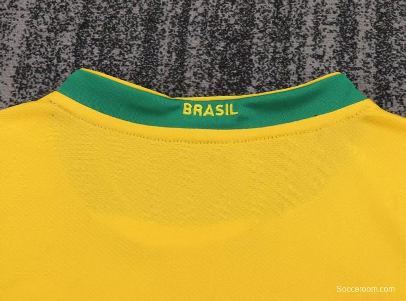 Retro 2006 Brazil Home Jersey