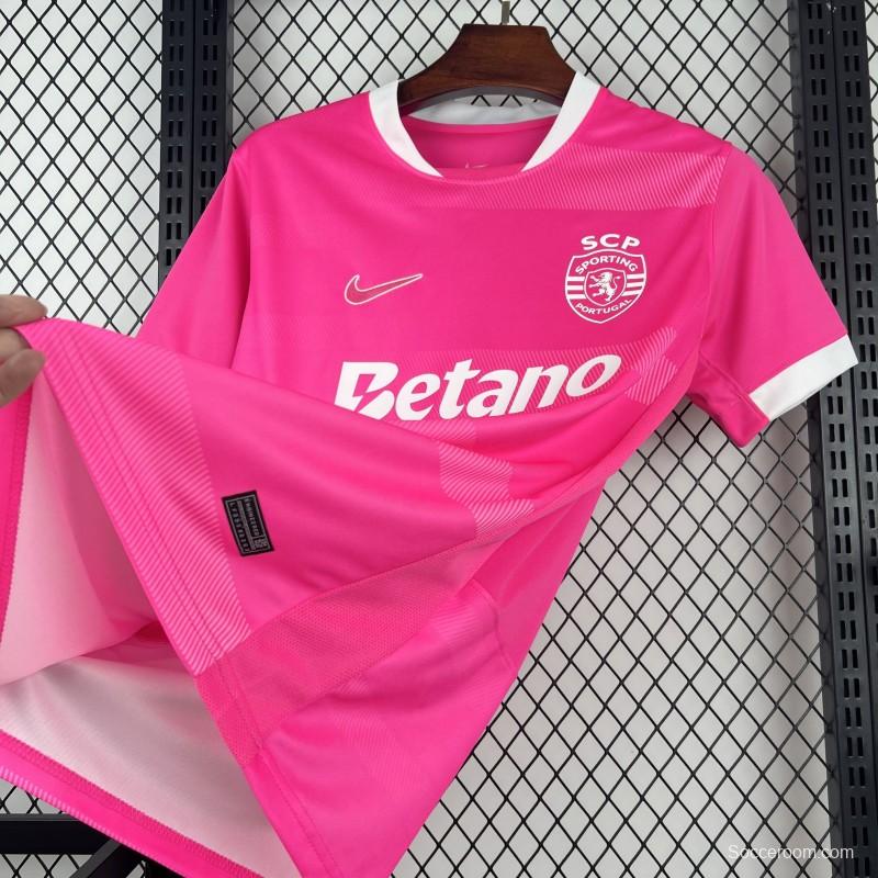 2026/27 Mens Sporting CP Pink October Jersey