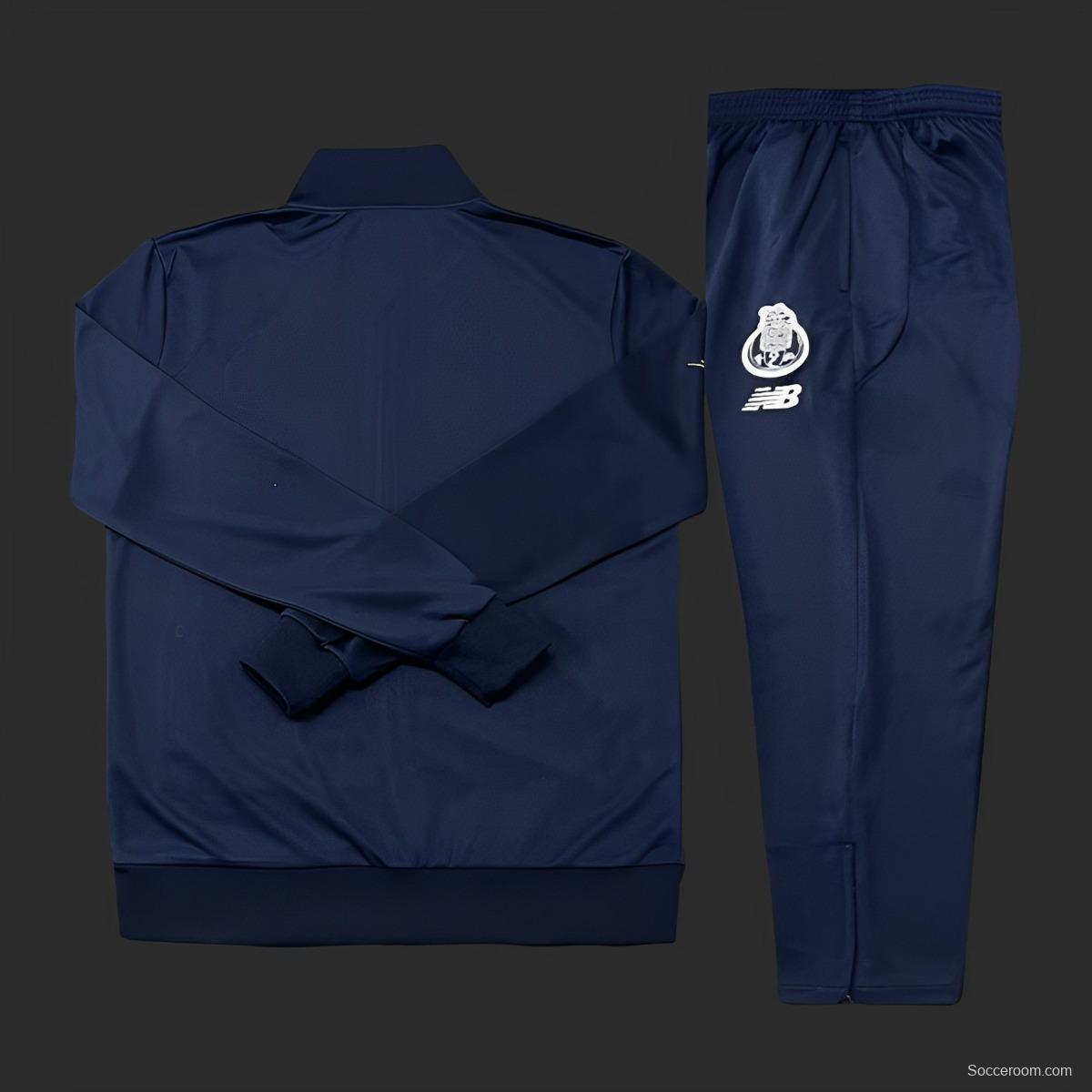 23/24 Porto Navy Full Zipper Jacket+Long Pants