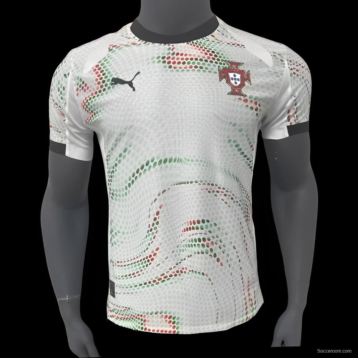 Player Version 2024 Portugal Away White Jersey