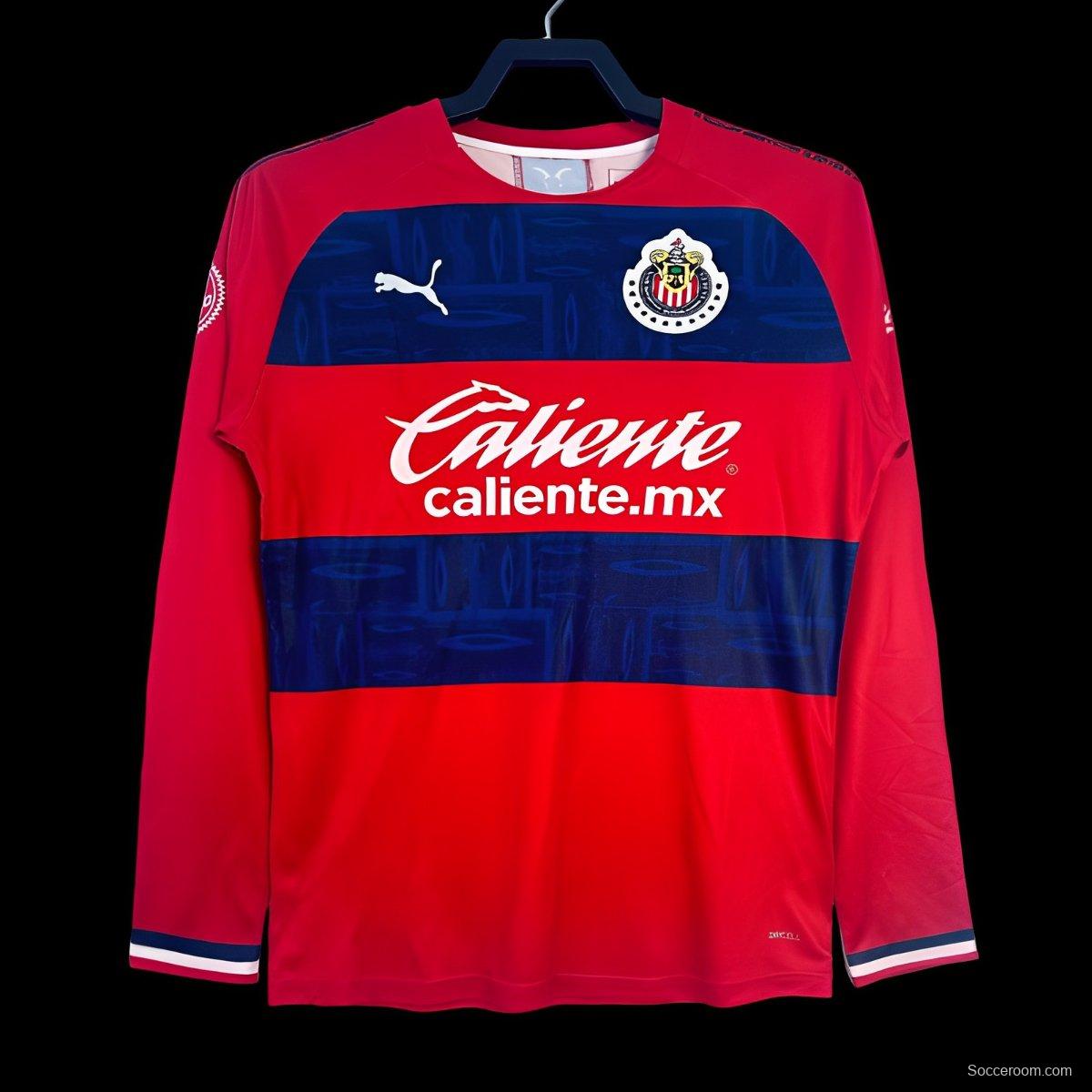 Retro 19/20 Chivas Guadalajara Away Long Sleeve Jersey