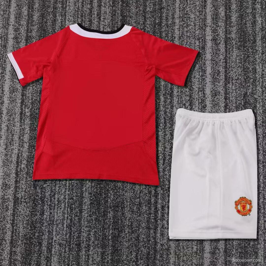 Retro Kids 04/06 Manchester United Home Jersey