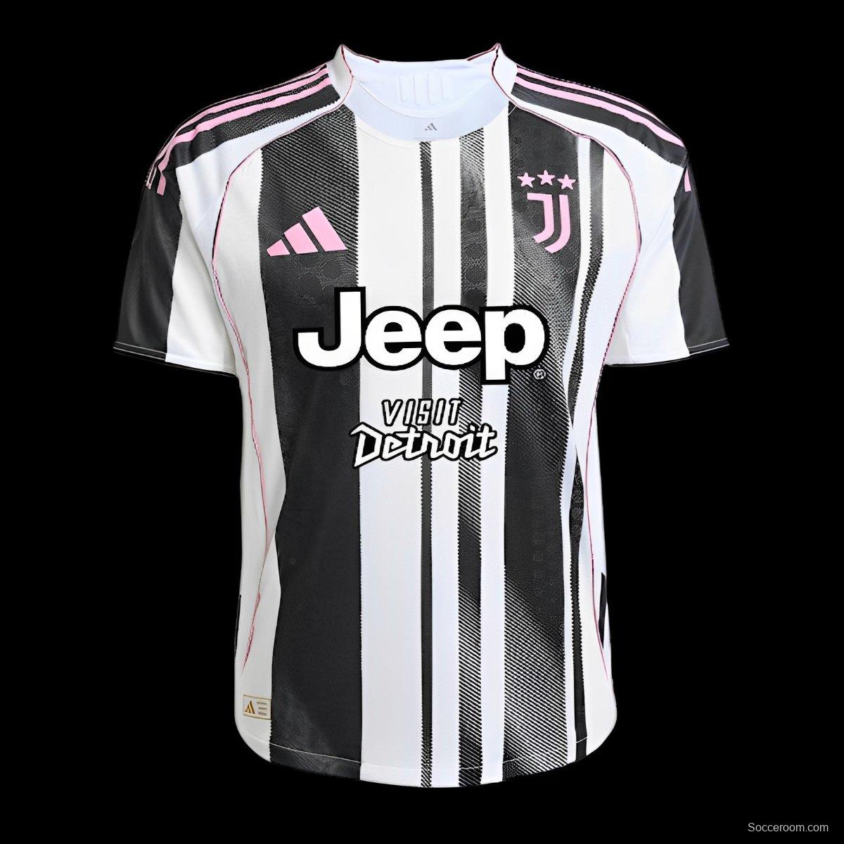 25/26 Juventus Home Jersey-With Sponsor