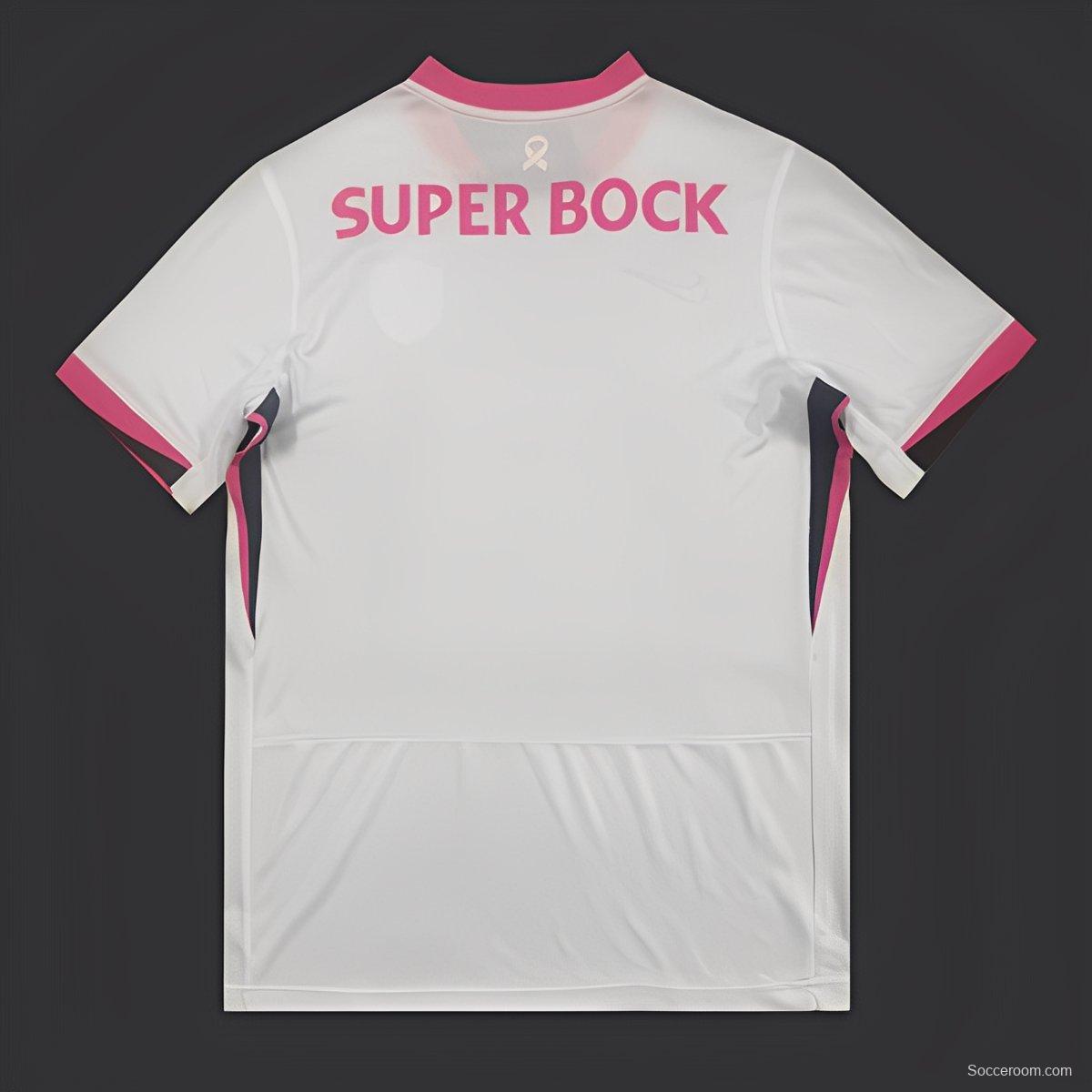25/26 Sporting Lisbon October White/Pink Jersey