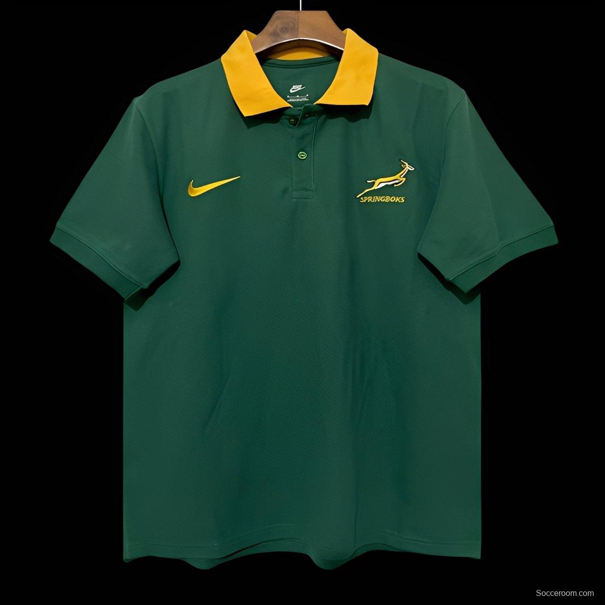 2026 South Africa Green Polo Rugby Jersey