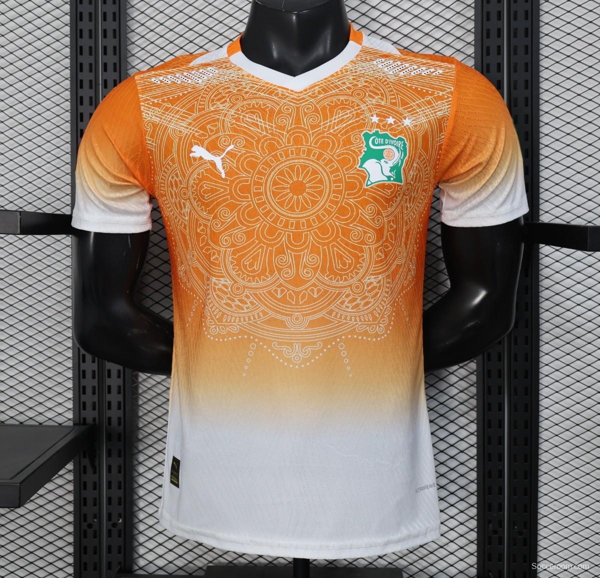 2026 Player Version Ivory Coast Special Edition Orange Jersey