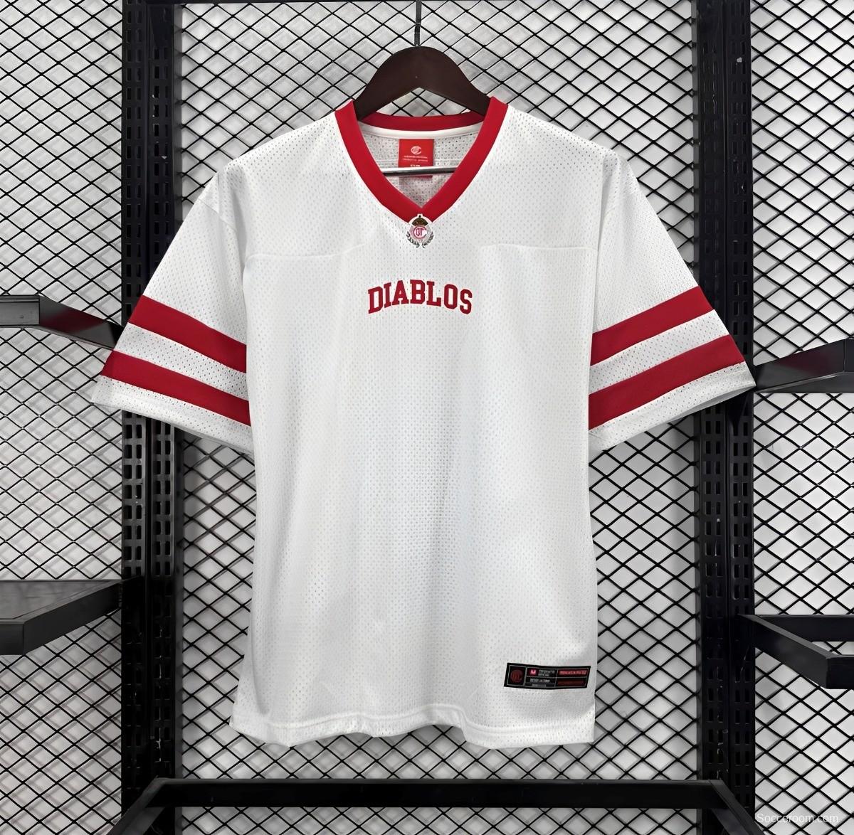 26/27 Toluca White Baseball Jersey