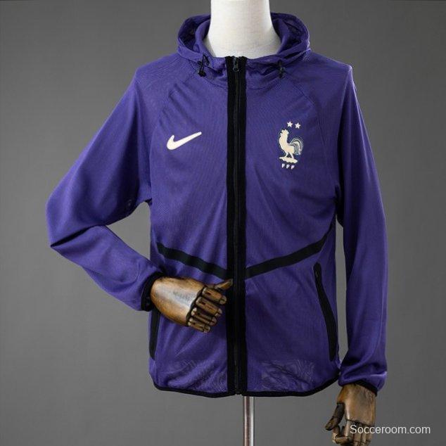 2026 France Men's Football Anthem Jacket - Purple