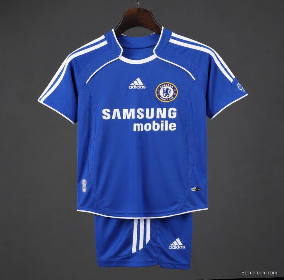 Retro 2006/07 Kids Chelsea Royal Blue Home Jersey