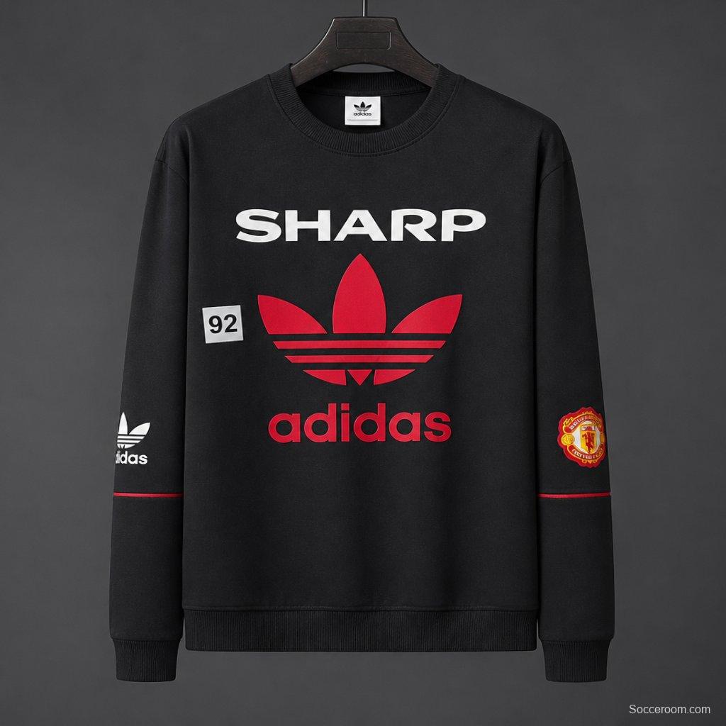 26/27 Manchester United Black Adidas Originals Bringback 90/92 Sweatshirt