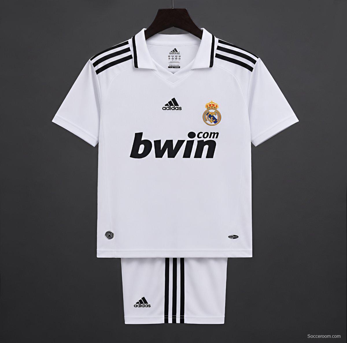 Retro Kids 08/09 Real Madrid Home Jersey