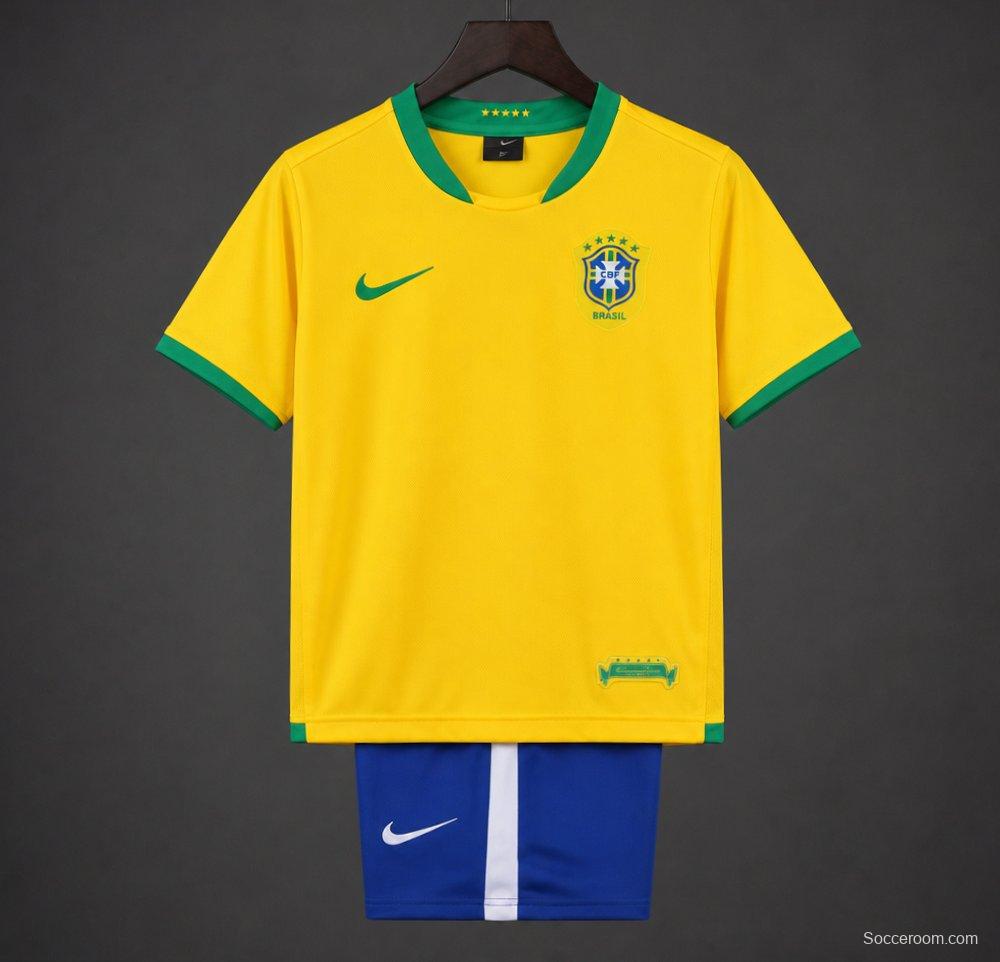 Retro 2006 Brazil Home Jersey